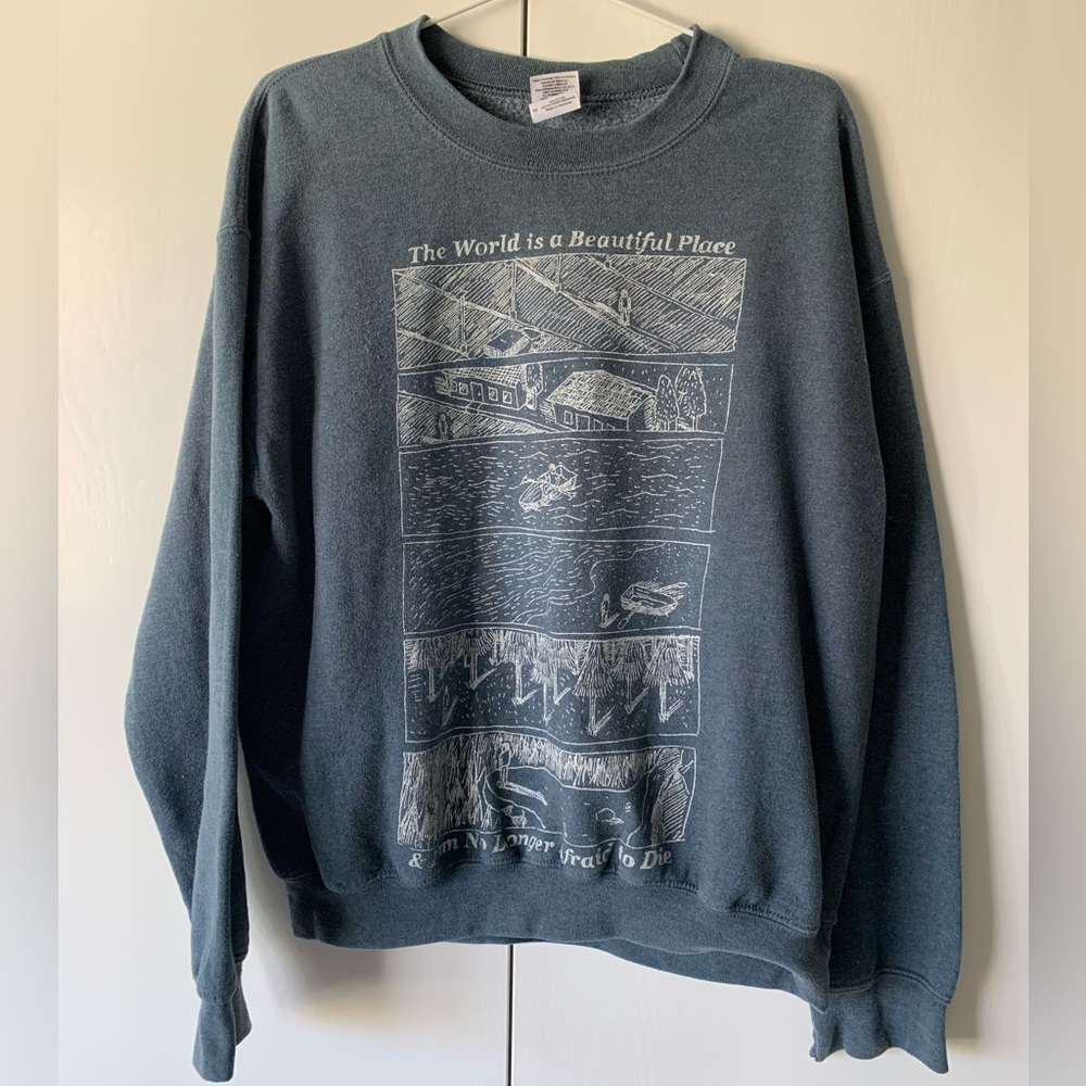 The World is a Beautiful Place, and I Am No Longer…Gildan Sweater M